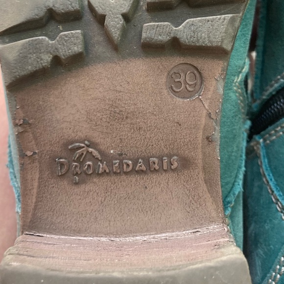 DROMEDARIS KARA BOOT TEAL REAL LEATHER (WOMEN'S) (39) made in Portugal - Picture 13 of 15